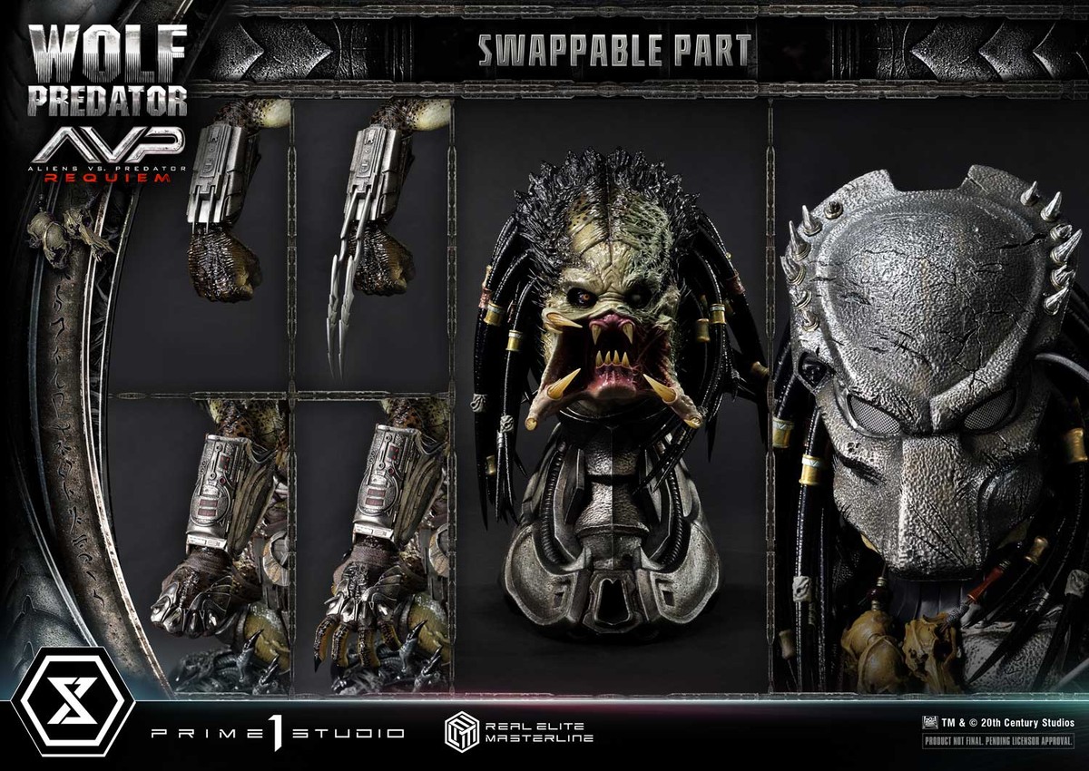 Sideshow Collectibles AVP フィギュア 3体セット Wolf Predator 1:3 Scale Statue by Prime 1 Studio | Sideshow