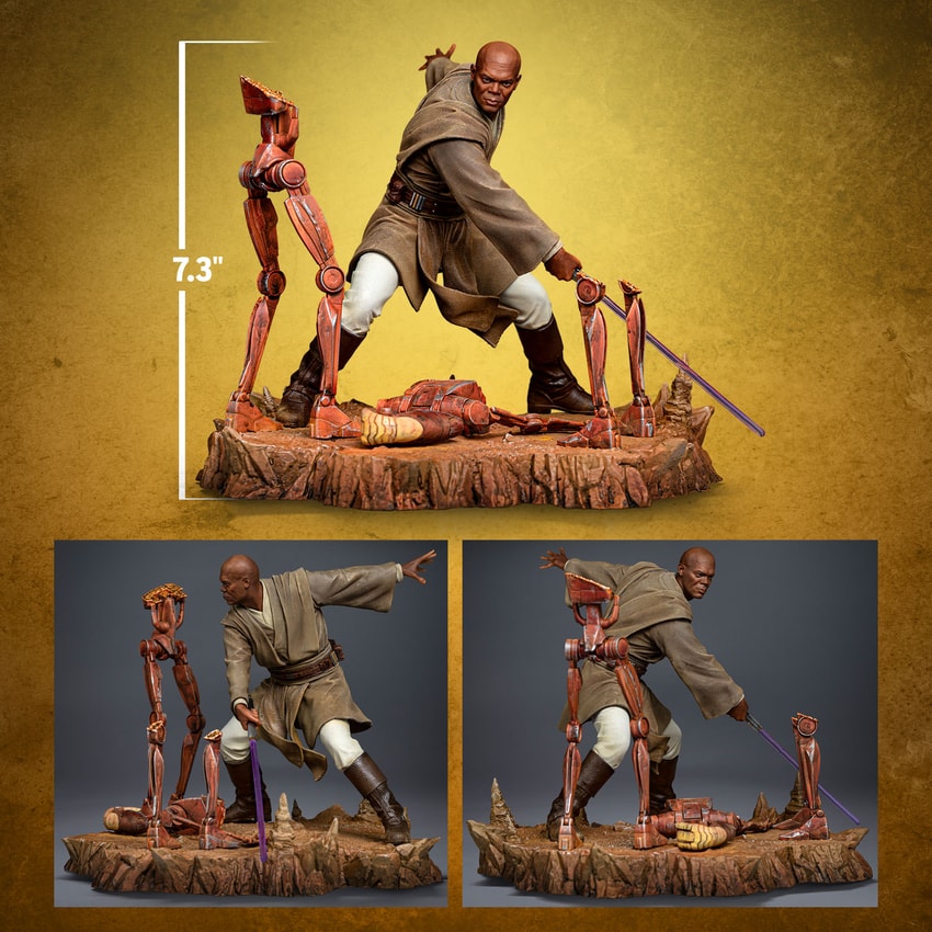 Mace Windu 1:10 Art Scale Statue by Iron Studios | Sideshow