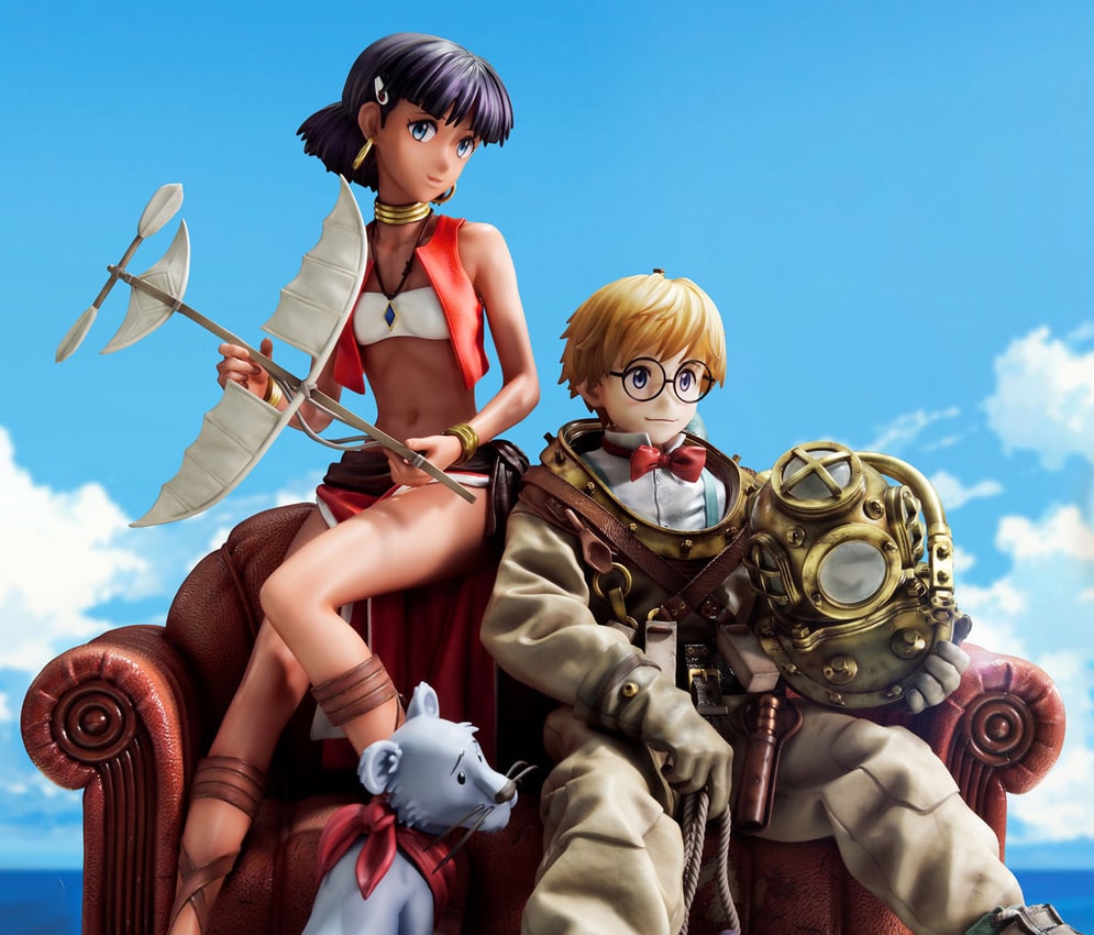 Nadia: The Secret of Blue Water Nadia & Jean Statues - Prototype Shown View 3