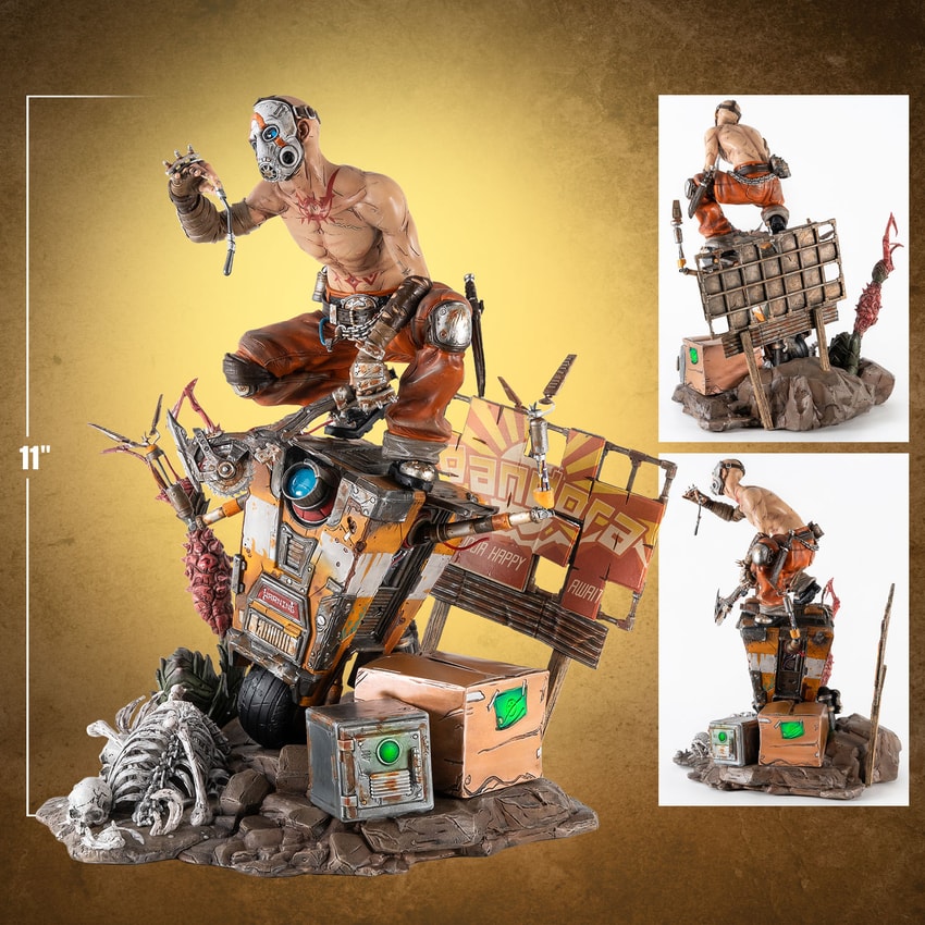 Psycho Bandit & Claptrap Diorama by PureArts | Sideshow