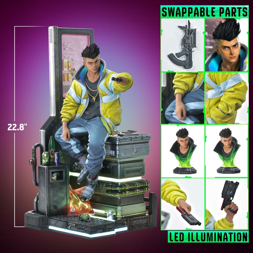 Cyberpunk 2077 David (Deluxe Version) Statues - Prototype Shown View 2