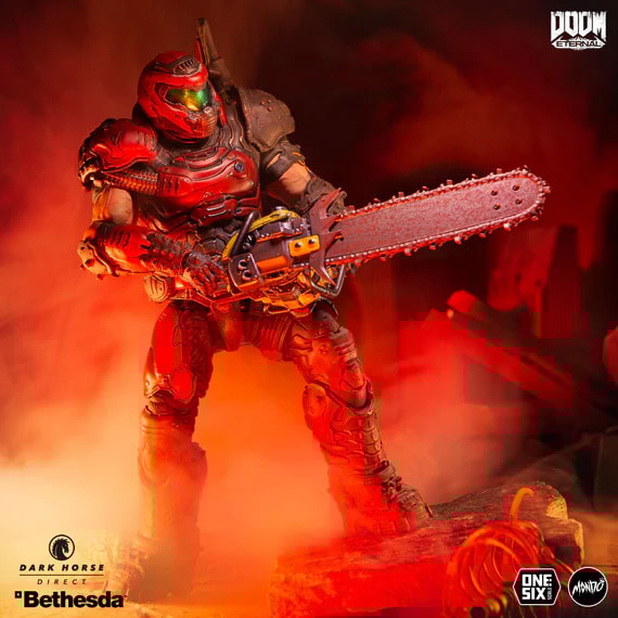 Doom Slayer (Mondo Crimson Variant) Sixth Scale Figure by Dark Horse Comics