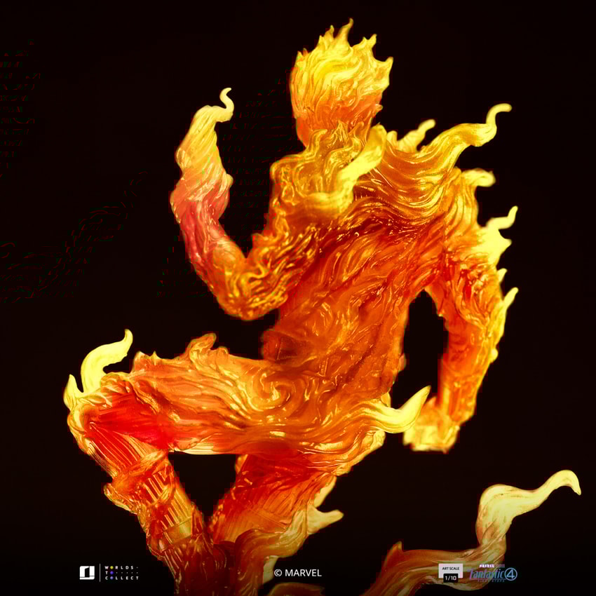 Human Torch 1:10 Scale Statue by Iron Studios | Sideshow