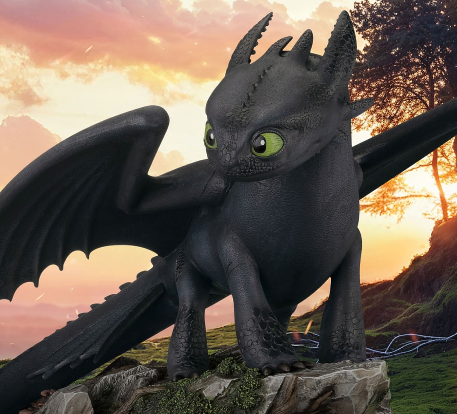 Standing Toothless Statue by Beast Kingdom
