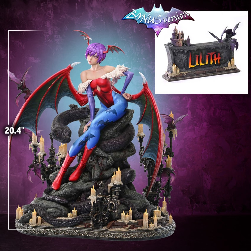Darkstalkers Lilith (Bonus Version) Quarter Scale Statue - Prototype Shown View 2