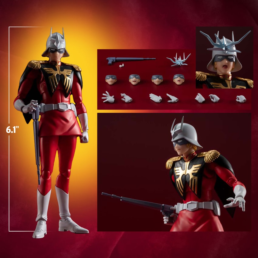 Char Aznable Action Figure by Tamashii Nations | Sideshow