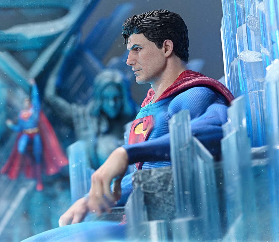DC Comics Superman Fortress of Solitude on Throne (Ultimate Bonus Version) Quarter Scale Statue - Prototype Shown View 6