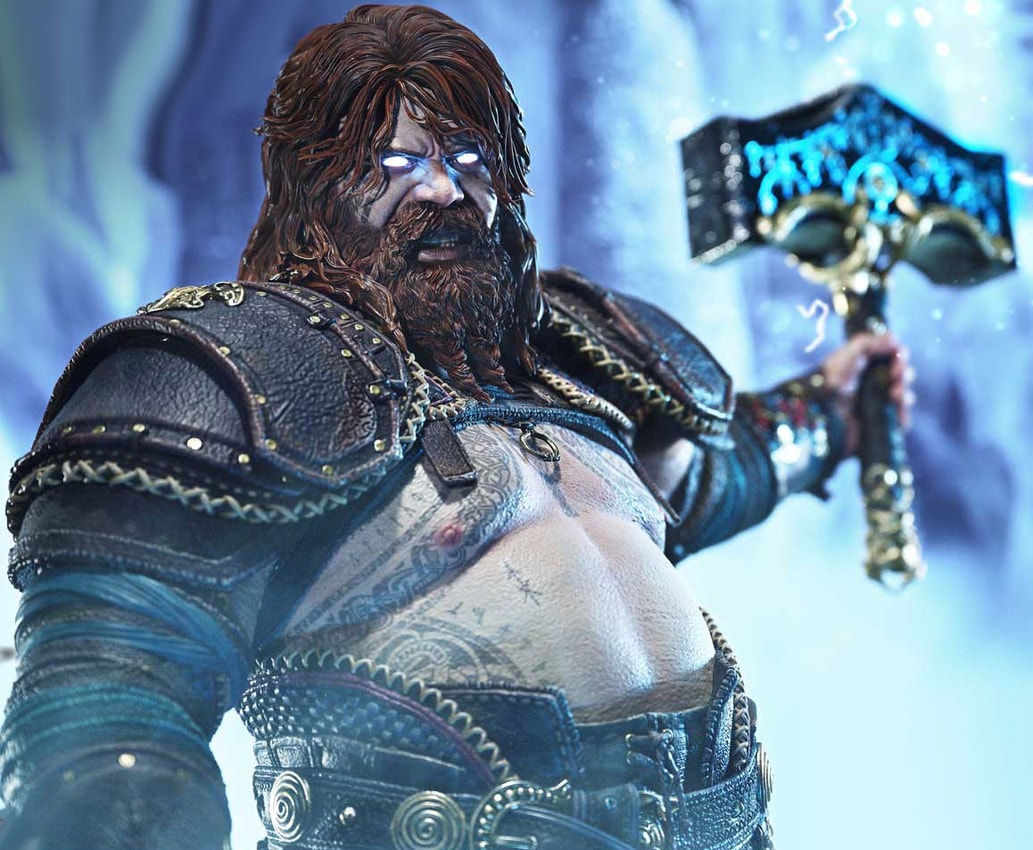 God of War Thor (Deluxe Version) 1:3 Scale Statue - Prototype Shown View 4