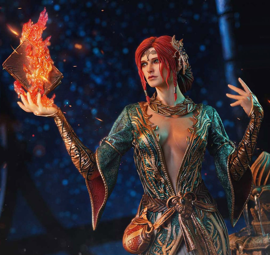 The Witcher 3: Wild Hunt Triss Merigold Alternative Outfit (Bonus Version) Quarter Scale Statue - Prototype Shown View 3