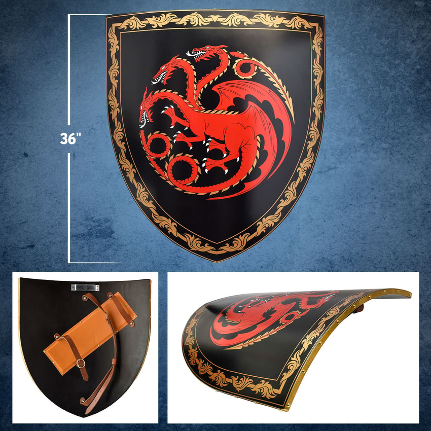 Game of Thrones Targaryen Shield Prop Replica - Prototype Shown View 2