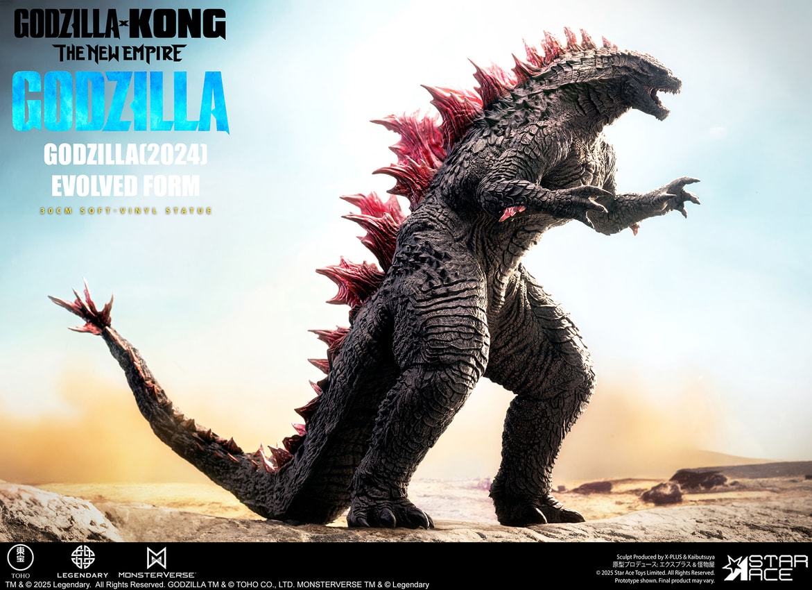Godzilla Godzilla (2024) Evolved Form Deluxe Statues - Prototype Shown View 6