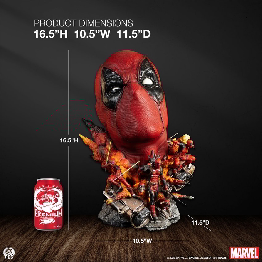 アメコミ DEADPOOL Bust Up Statue SIDESHOW DEADPOOL LIFE SIZE BUST PREMIUM FORMAT STATUE