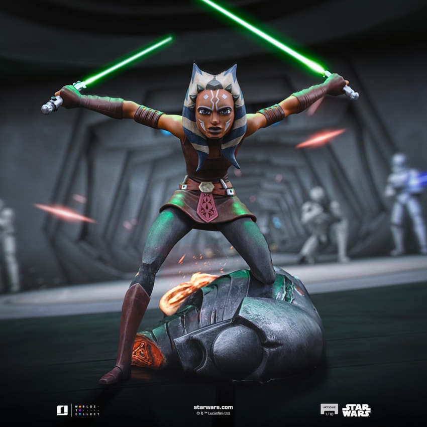 スター・ウォーズ Ahsoka Tano フィギュア Ahsoka Tano 1:10 Art Scale Statue by Iron Studios | Sideshow