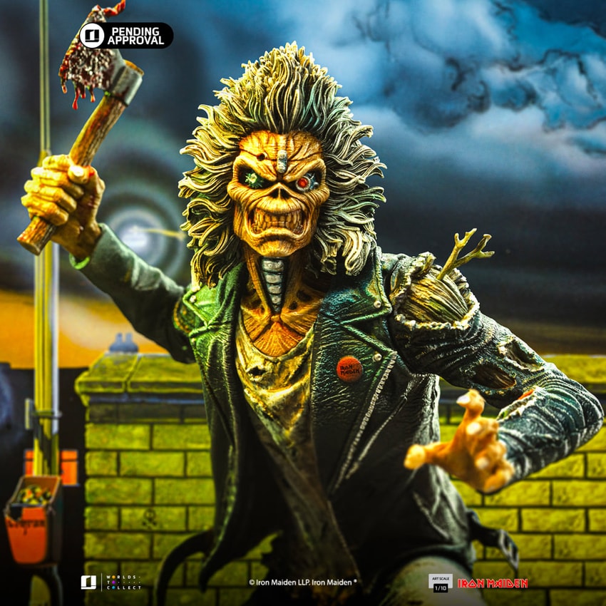 エディ1.1 DYNASTY EDDIE 1.1 RAINBOW BLACK Vintage McFarlane Iron Maiden Super Stage Figure Eddie NEW