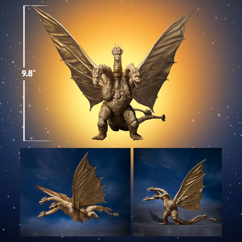 KING GHIDORAH [1972] Action Figure by Tamashii Nations | Sideshow