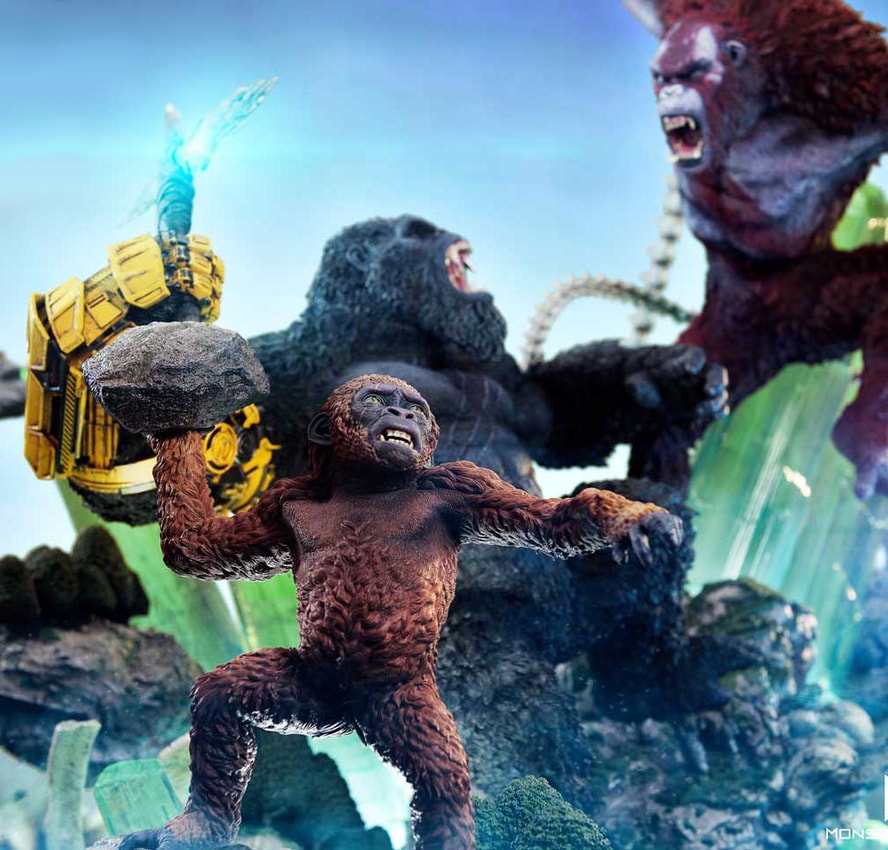 Godzilla vs. Kong Kong vs. Skar King (Bonus Version) Diorama - Prototype Shown View 4