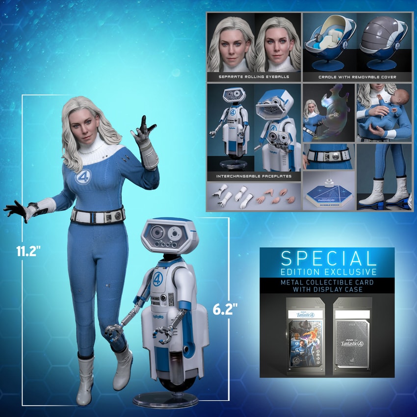 Marvel Invisible Woman and H.E.R.B.I.E. (Special Edition) Sixth Scale Figure  Exclusive Edition - Prototype Shown View 2