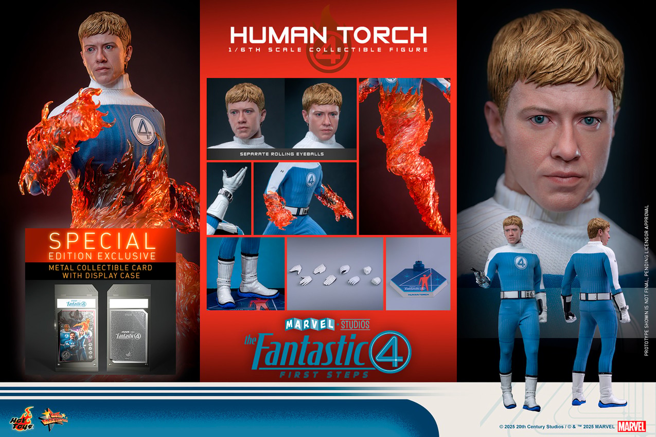 Marvel Human Torch (Special Edition) Sixth Scale Figure - Prototype Shown View 1