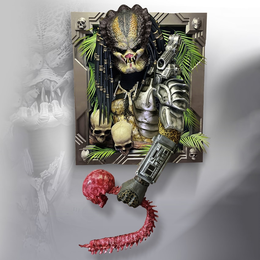 プレデター　フィギュア　 PREDATOR WALL SCULPTURE Predator Life Size Limited Edition Wall Sculpture