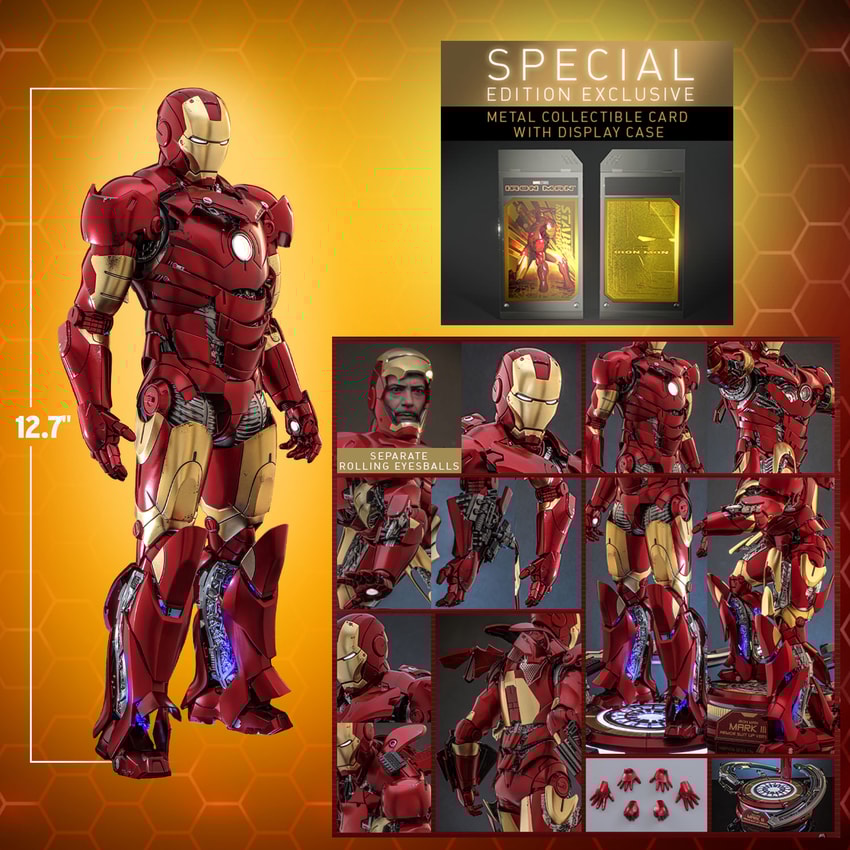 【箔押し 上位賞 PR】Iron Man Armor Hot toys MMS618D43 Ironman 3 Ironman Silver Centurion Armor