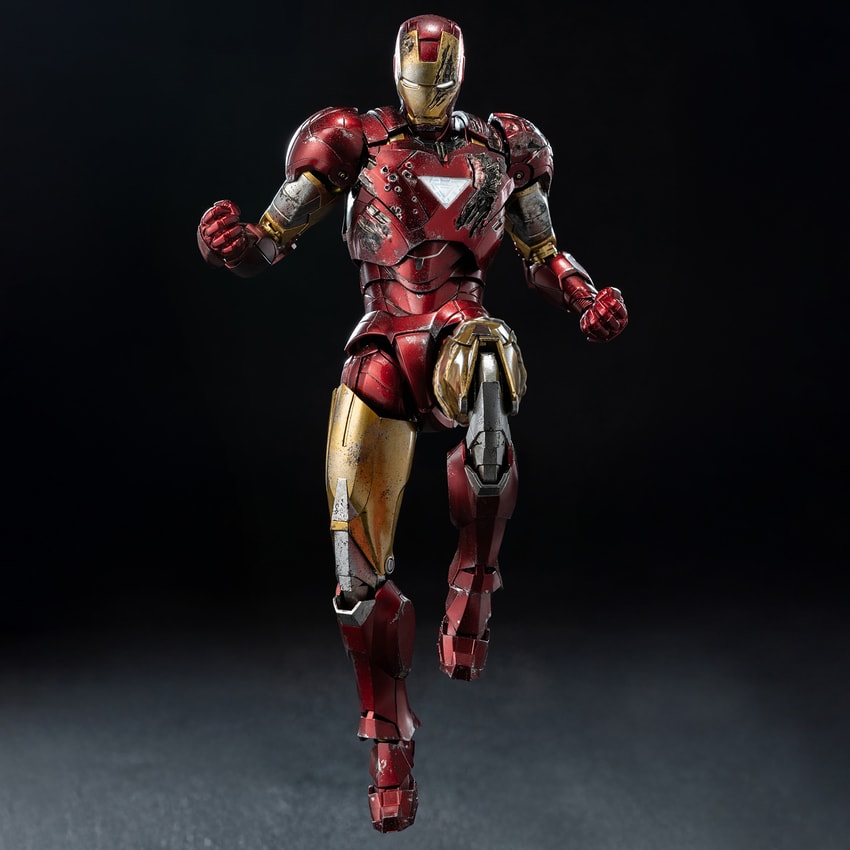 アイアンマン マーク６ BATTLE DAMAGE EDITION Marvel Studios: The Infinity SagaDLX Iron Man Mark 6 (Battle