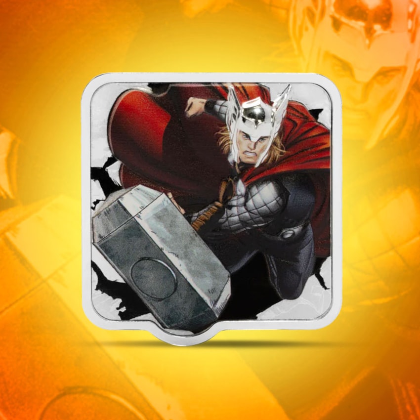 Thor 'KRA-KOOM' Coin Silver Collectible by Agoro | Sideshow