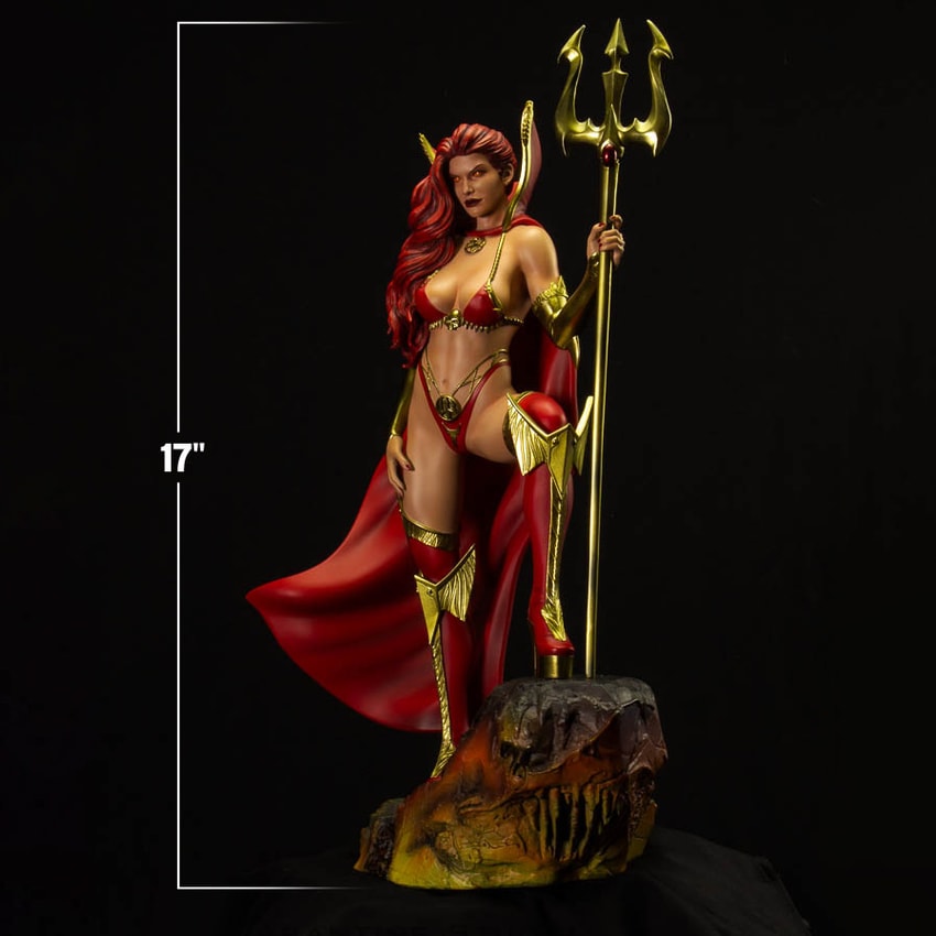 Coffin Comics Lady Satanus Statues - Prototype Shown View 2