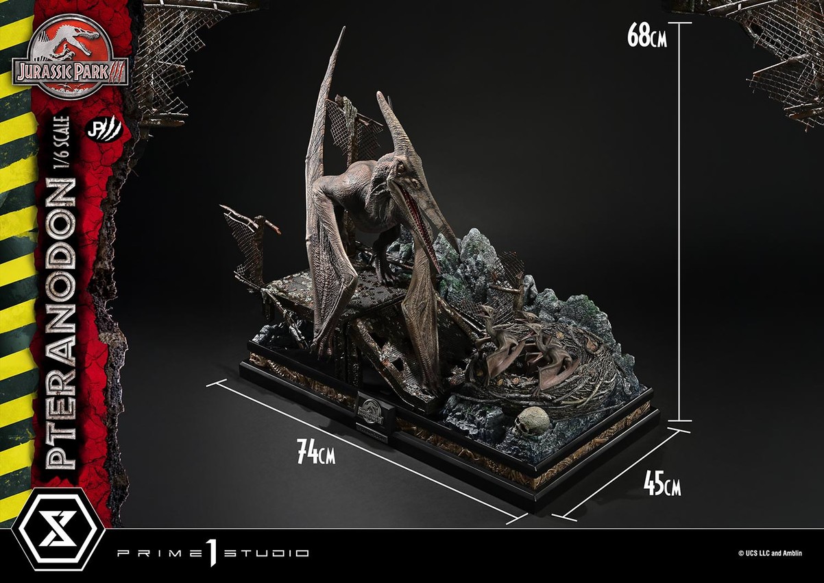 Jurassic Park Pteranodon Statues - Prototype Shown View 6