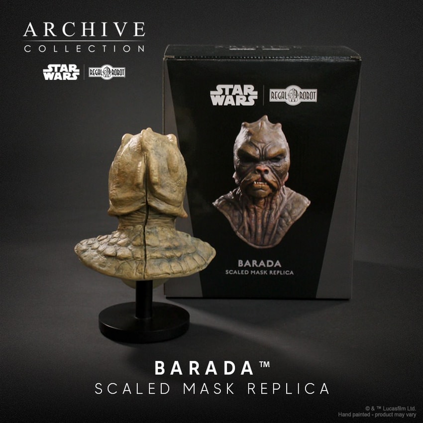 Star Wars Barada Mask Scaled Replica - Prototype Shown View 4