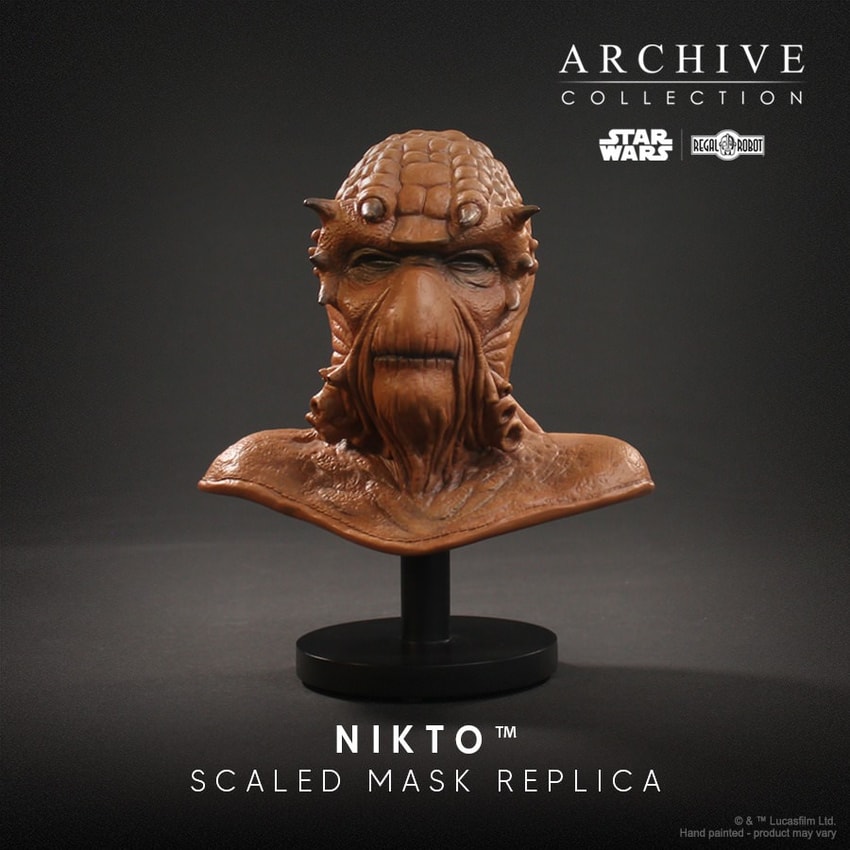 Star Wars Nikto Mask Scaled Replica - Prototype Shown View 1