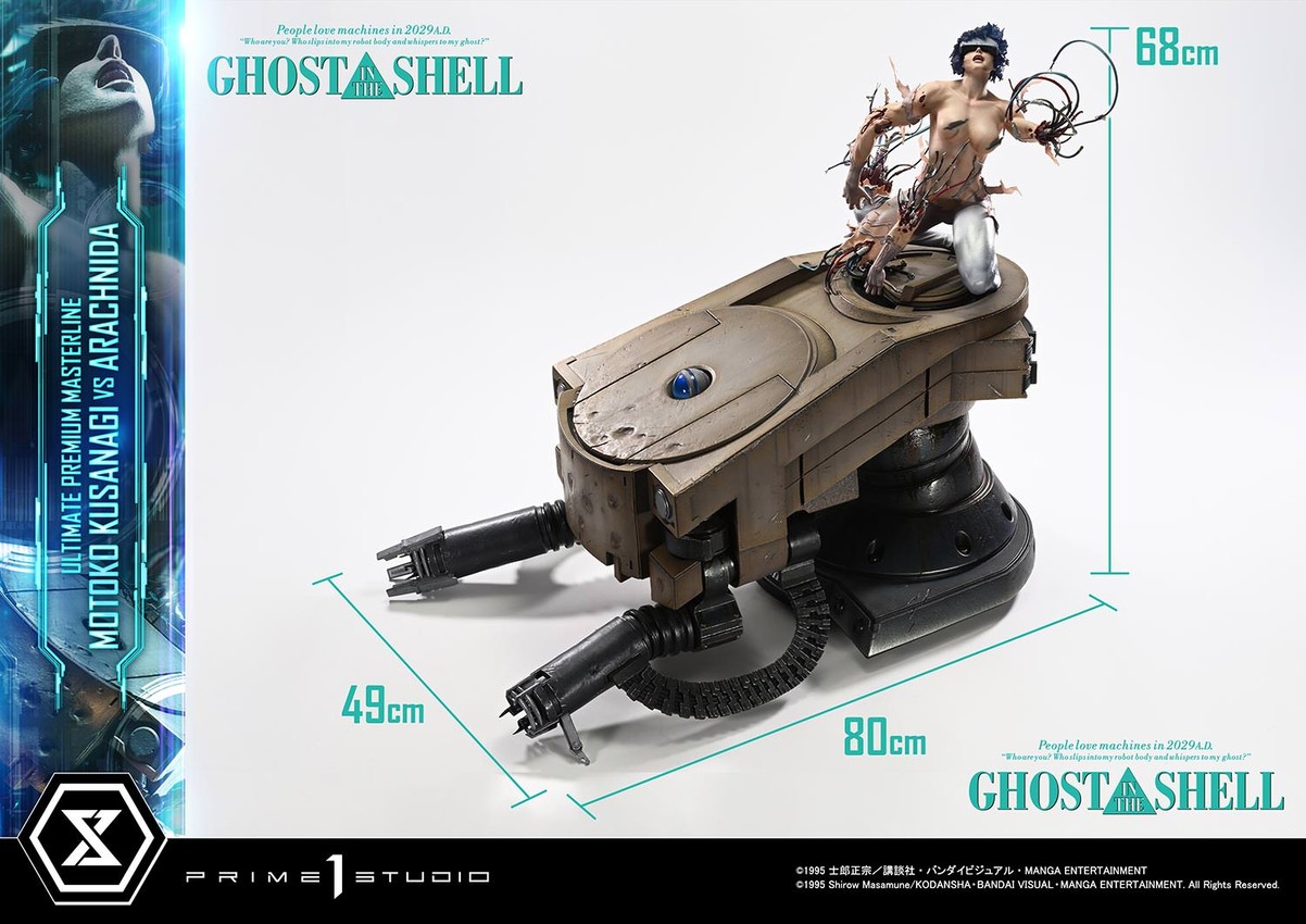Ghost in the Shell Motoko Kusanagi VS Arachnida Statues - Prototype Shown View 6