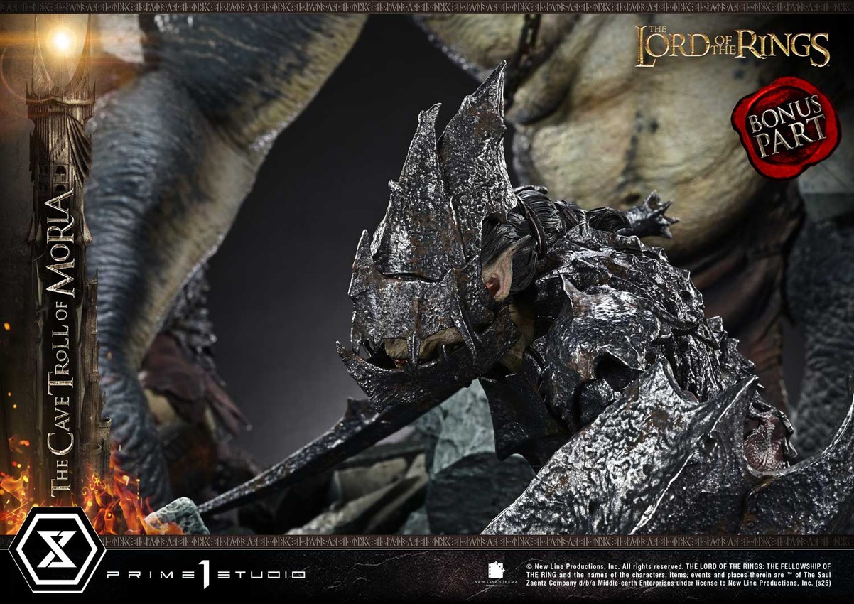 The Lord of the Rings Cave Troll of Moria (Bonus Version) Quarter Scale Statue - Prototype Shown View 6