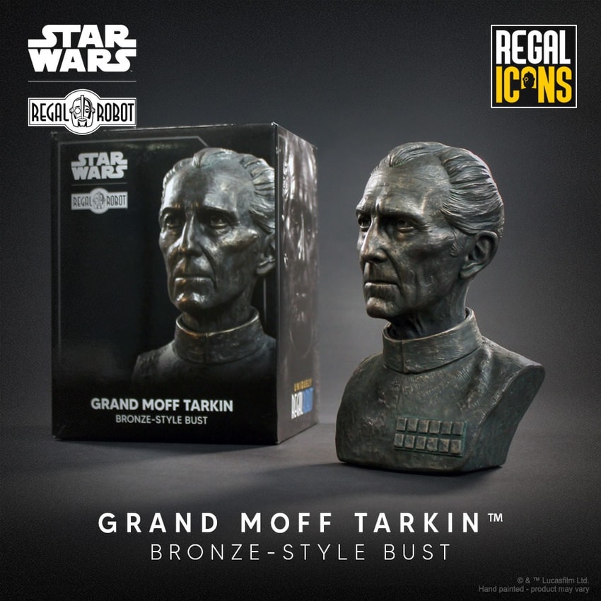 Star Wars Grand Moff Tarkin Bust - Prototype Shown View 4