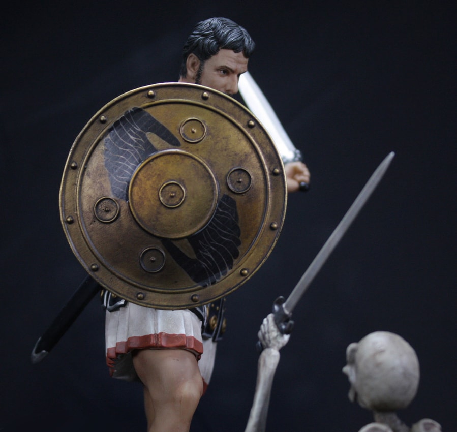 Ray Harryhausen Skeleton Battle Scene Diorama - Prototype Shown View 4