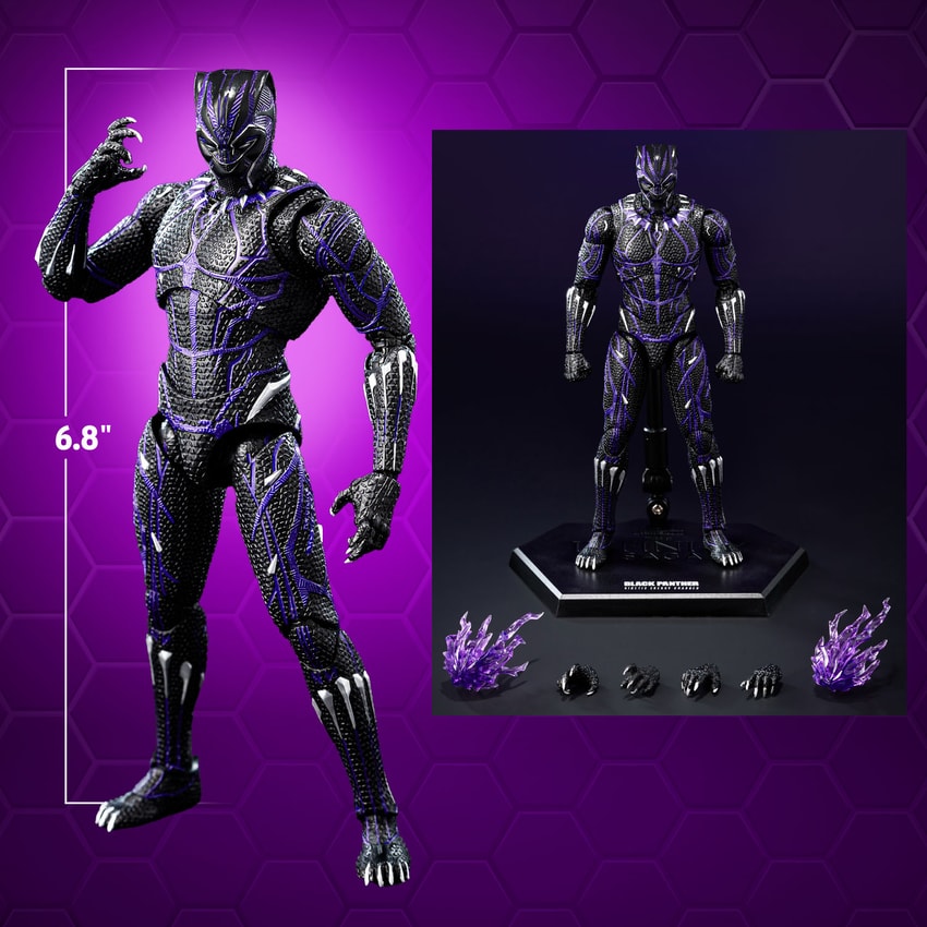 DLX Black Panther (Kinetic Energy Charged) Action Figure by