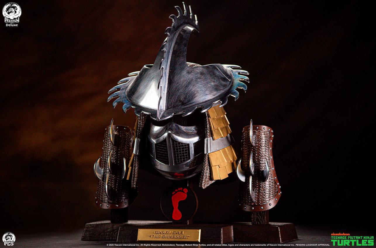 Teenage Mutant Ninja Turtles Shredder Electroplated Armor Set (Ooze Edition) Life-Size Replica - Prototype Shown View 5