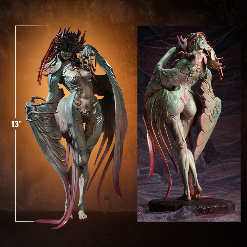 The Twelve Ghosts Nuba Statues - Prototype Shown View 2