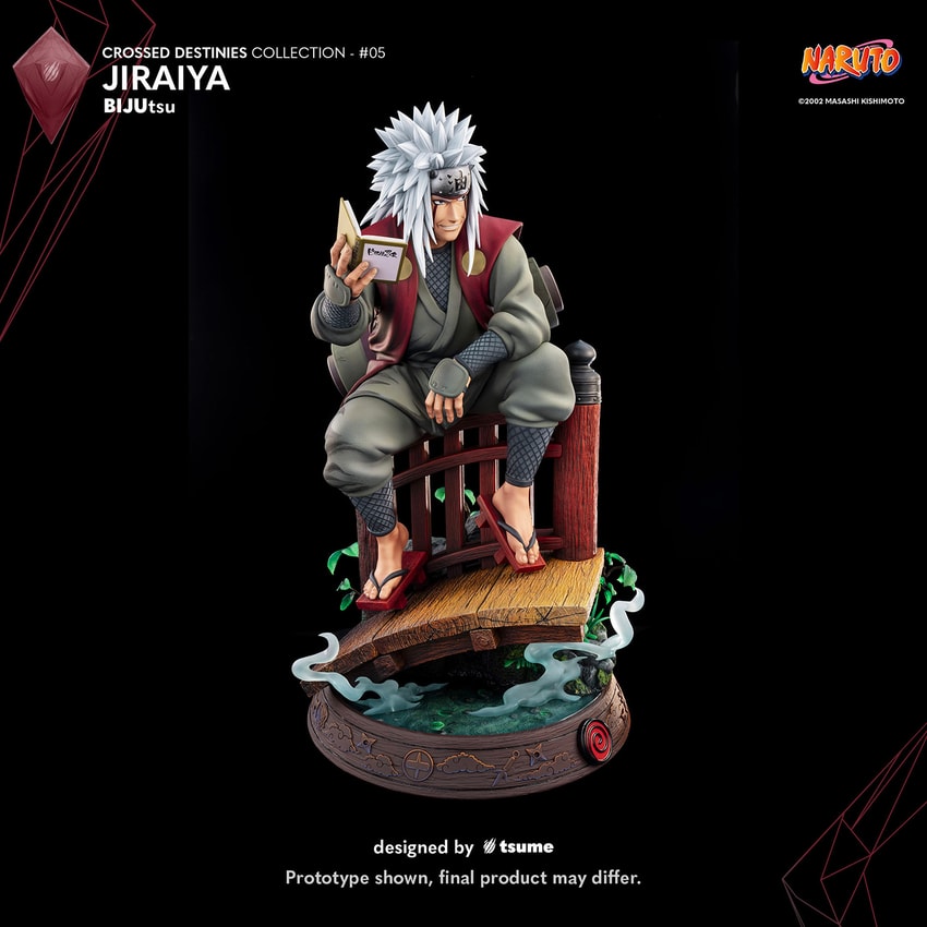 Naruto Jiraiya BIJUtsu Statues - Prototype Shown View 4