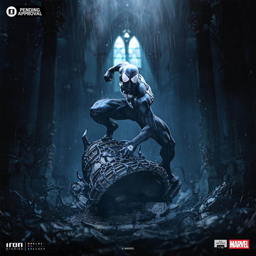 Marvel Spider-Man Black 1:10 Scale Statue - Prototype Shown View 1