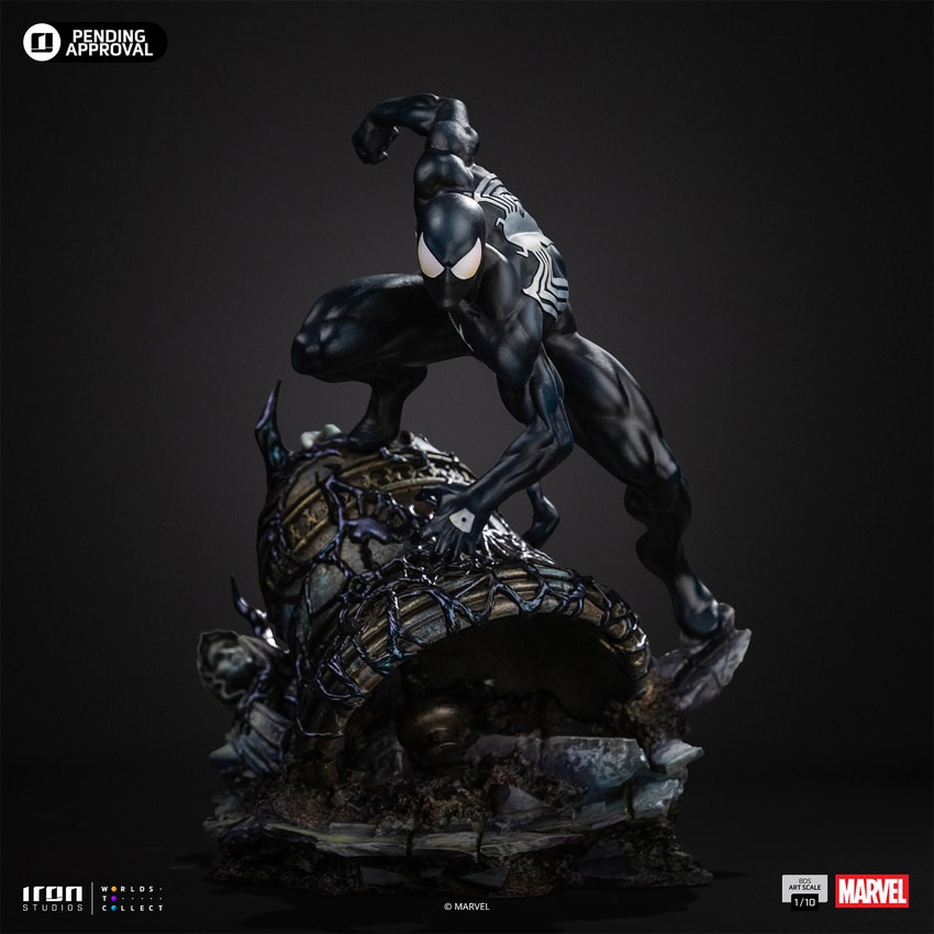 Marvel Spider-Man Black 1:10 Scale Statue - Prototype Shown View 5