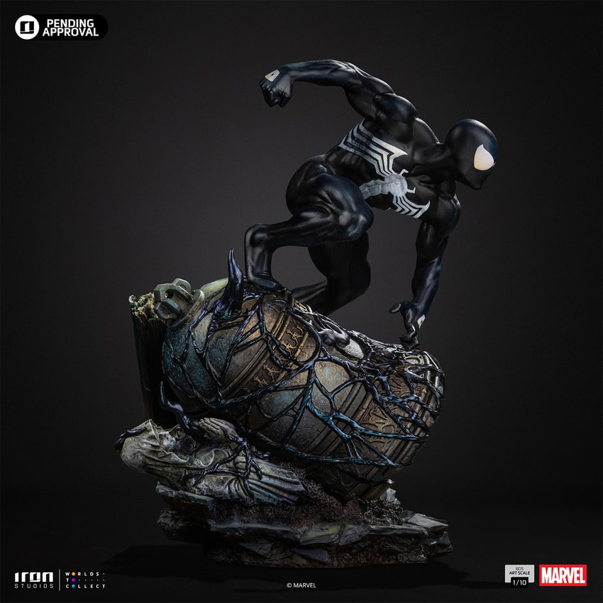 Spider-Man Black 1:10 Scale Statue by Iron Studios | Sideshow