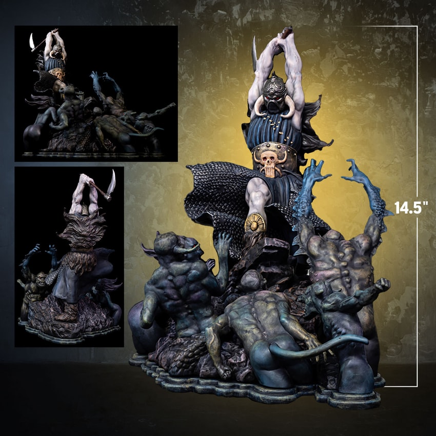 Frank Frazetta Death Dealer II Statues - Prototype Shown View 2