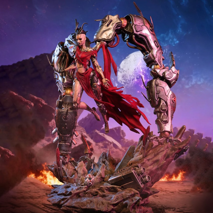 Borderlands Callis the Ripper Queen Statues - Prototype Shown View 1