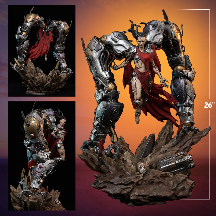 Borderlands Callis the Ripper Queen Statues - Prototype Shown View 2