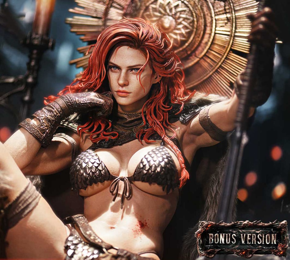 Red Sonja Red Sonja: Long Live the Queen (Bonus Version) 1:3 Scale Statue - Prototype Shown View 1