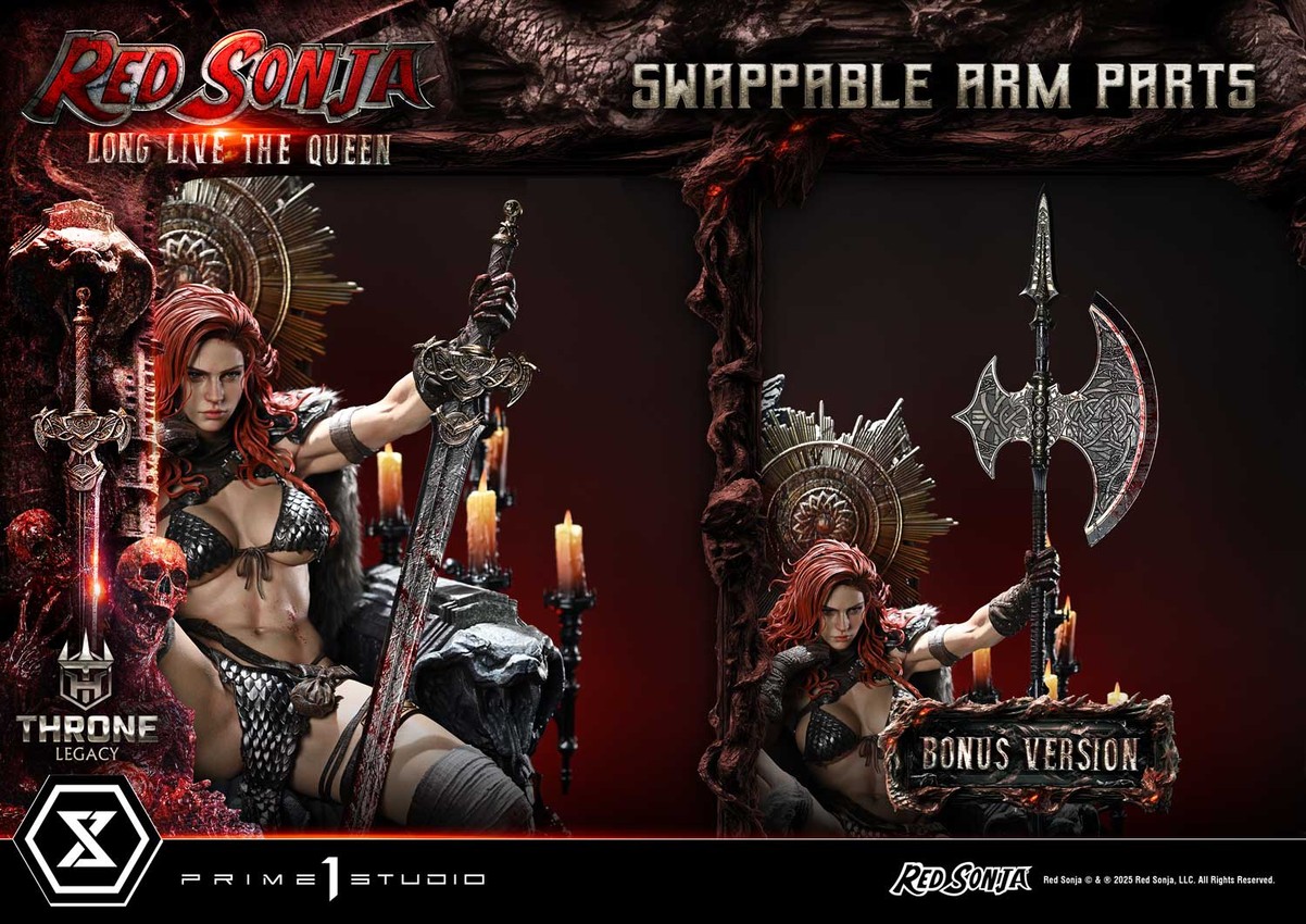 Red Sonja Red Sonja: Long Live the Queen (Bonus Version) 1:3 Scale Statue - Prototype Shown View 6