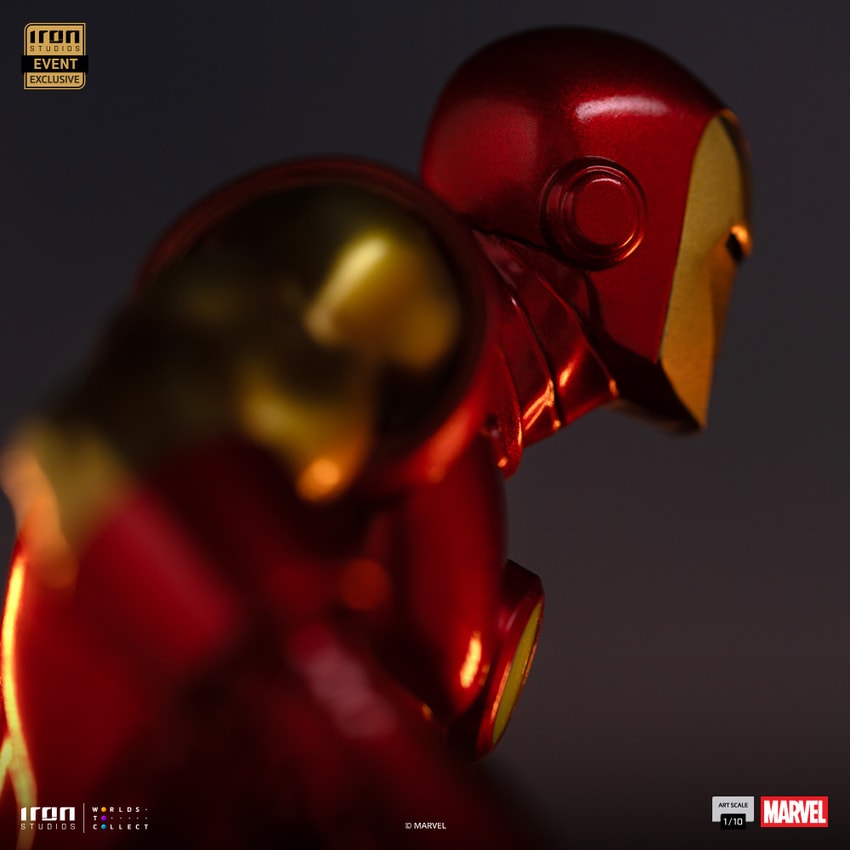 Marvel Iron Man (Metallic Comics) 1:10 Scale Statue  Exclusive Edition - Prototype Shown View 6