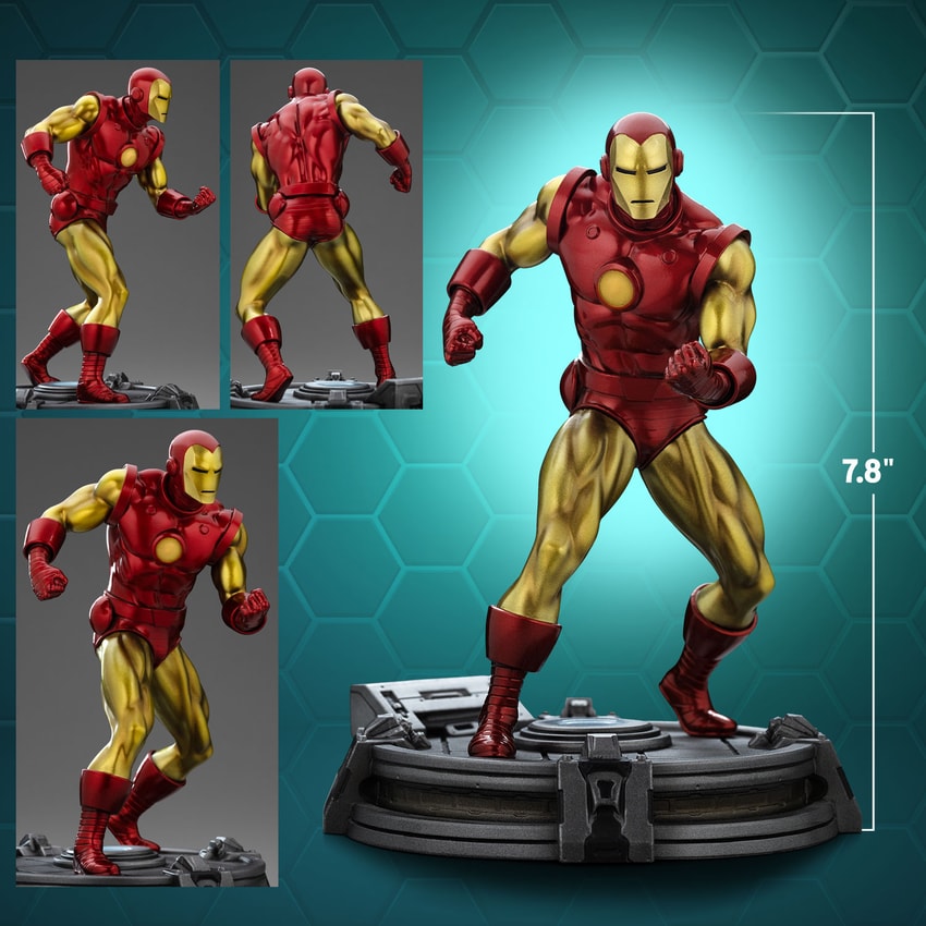 Marvel Iron Man (Metallic Comics) 1:10 Scale Statue  Exclusive Edition - Prototype Shown View 2