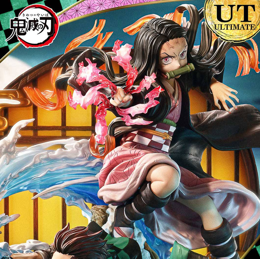 Demon Slayer Kamado Tanjiro & Kamado Nezuko (Ultimate Version) Statues - Prototype Shown View 5