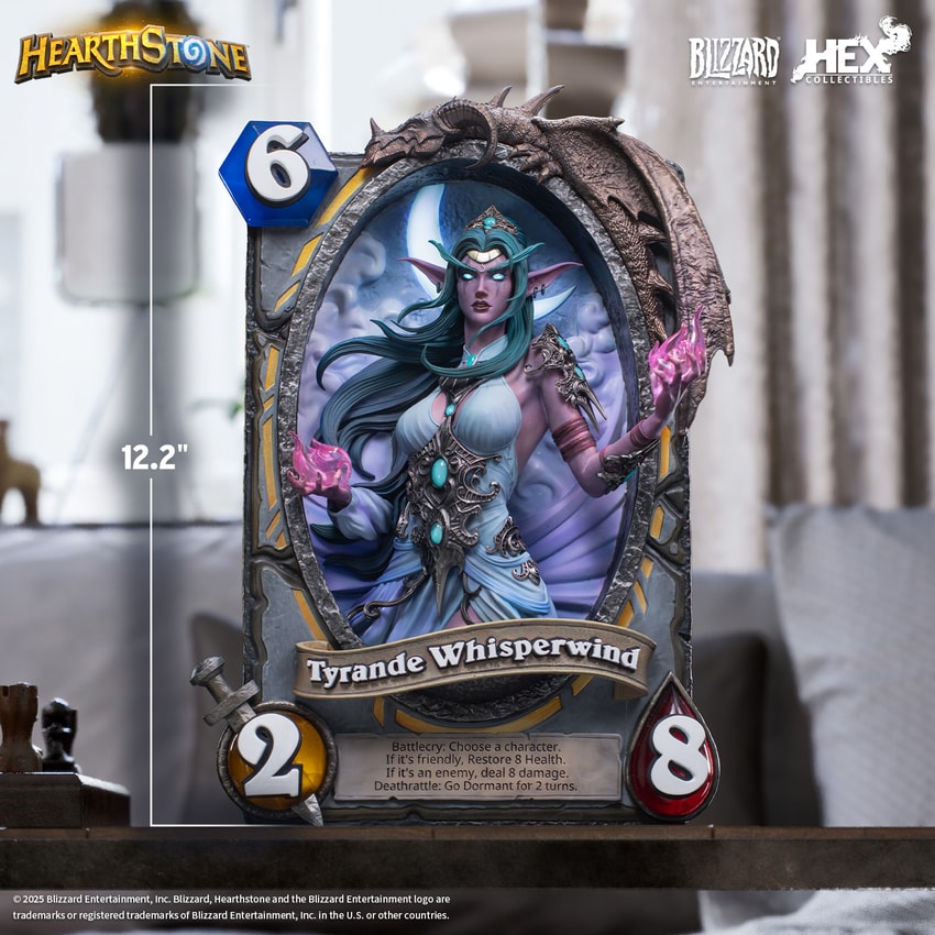 Tyrande Whisperwind 3D Art Frame Statue by HEX Collectibles